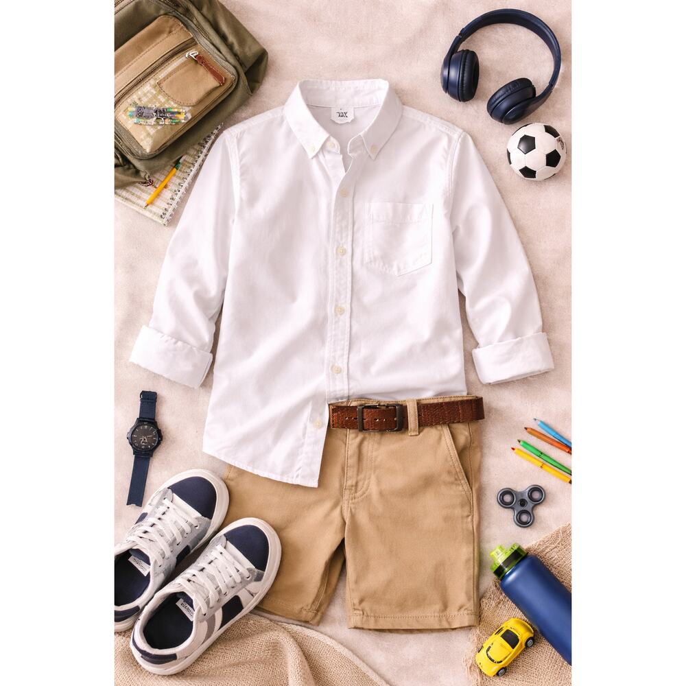 Gap Kids/Boy's Oxford Uniform Button Down Shirt Long Sleeve White Size XXL